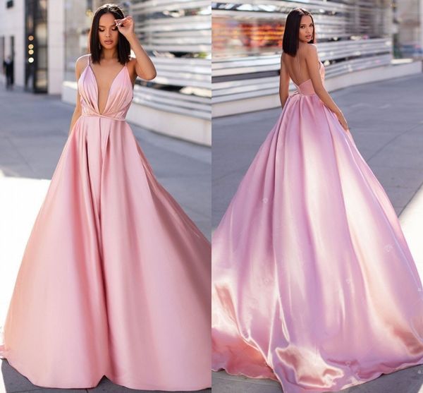 2020 pink a-line prom evening dresses long spaghetti backless formal party gown plus size pageant bridesmaid dresses, Black;red
2020 pink a-line prom evening dresses long spaghetti backless formal party gown plus size pageant bridesmaid dresses, Black;red