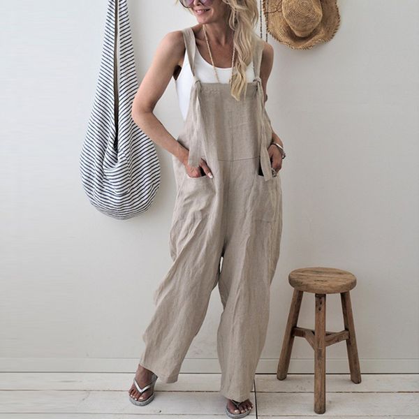 monerffi baggy casual solid color jumpsuit for women 2019 summer new wide leg sleeveless loose jumpsuit strap long pants rompers, Black;white
monerffi baggy casual solid color jumpsuit for women 2019 summer new wide leg sleeveless loose jumpsuit strap long pants rompers, Black;white
