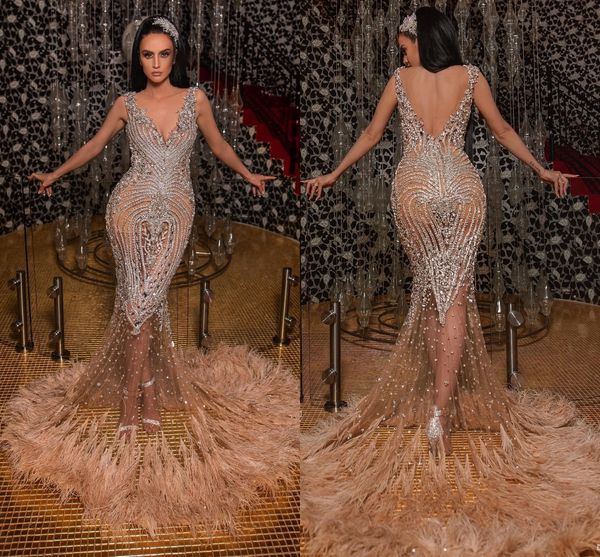 aso ebi 2019 arabic luxurious mermaid evening dresses beaded crystals feather prom dresses backless formal party pageant gowns, Black;red
aso ebi 2019 arabic luxurious mermaid evening dresses beaded crystals feather prom dresses backless formal party pageant gowns, Black;red