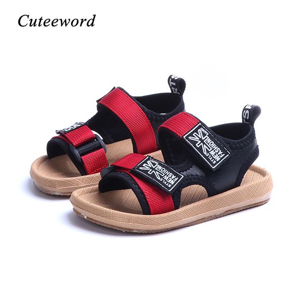 summer boys sandals leather children beach shoes fashion soft bottom comfortable non-slip kids sandals casual boys shoes 21-30, Black;red
summer boys sandals leather children beach shoes fashion soft bottom comfortable non-slip kids sandals casual boys shoes 21-30, Black;red