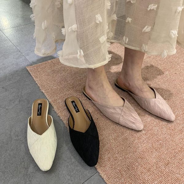 outside flat flat with women closed toe slippers summer solid slides classics fashion women shoes, Black
outside flat flat with women closed toe slippers summer solid slides classics fashion women shoes, Black