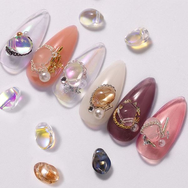 10 colors acrylic nail rhinestones aurora crystal stone 3d irregular gems nail art decorations diy tips manicure accessories, Silver;gold
10 colors acrylic nail rhinestones aurora crystal stone 3d irregular gems nail art decorations diy tips manicure accessories, Silver;gold