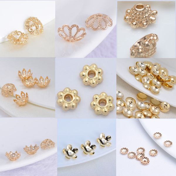 100pcs copper material plated gold flower torus korean temperament jewelry material hollow receptacle earrings accessories, Bronze;silver
100pcs copper material plated gold flower torus korean temperament jewelry material hollow receptacle earrings accessories, Bronze;silver