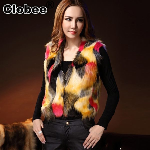 plus size 2019 6xl women faux fur vest patchwork gradual color 2019 fall sleeveless fur vest female jacket coat v022, Black
plus size 2019 6xl women faux fur vest patchwork gradual color 2019 fall sleeveless fur vest female jacket coat v022, Black