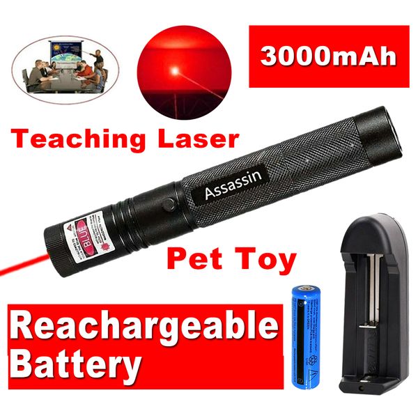 100miles adjustable red laser pointer pen astronomy 650nm visible beam single point lazer cat/dog toy+18650 battery+charger
100miles adjustable red laser pointer pen astronomy 650nm visible beam single point lazer cat/dog toy+18650 battery+charger