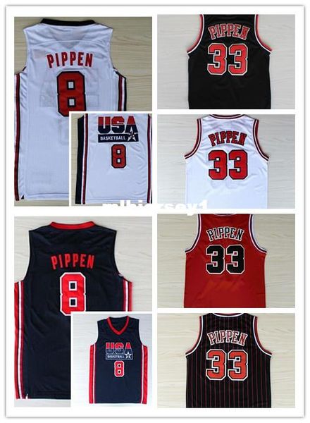 2016 retro men's # 8 # 33 scottie pippen basketball jerseys scottie 1992 dream team color black white red ncaa college, Black;blue
2016 retro men's # 8 # 33 scottie pippen basketball jerseys scottie 1992 dream team color black white red ncaa college, Black;blue