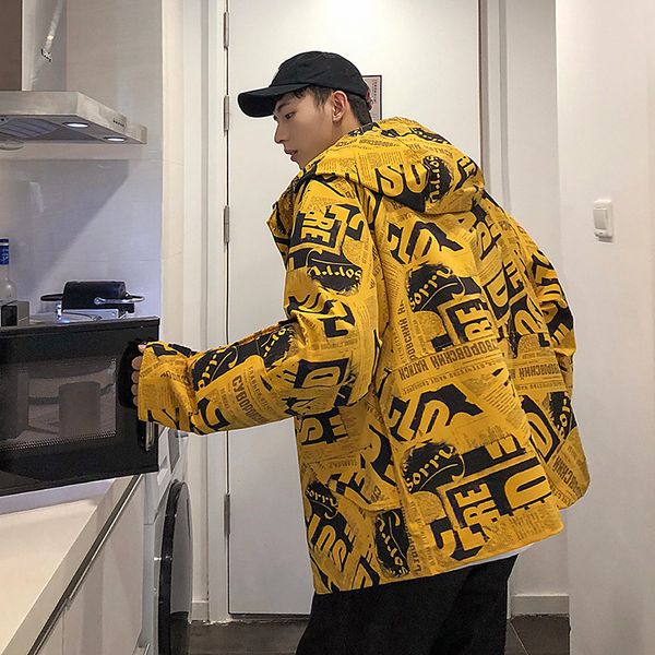literature and art popular brand autumn clothing men's hooded loose-fit casual jacket large pocket fashion printed youth quality, Black;brown
literature and art popular brand autumn clothing men's hooded loose-fit casual jacket large pocket fashion printed youth quality, Black;brown