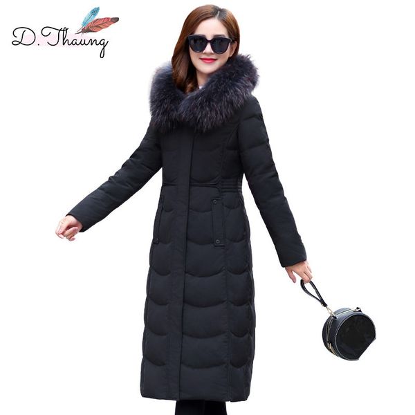 winter women outerwear 2019 new mid-long fur collar hooded female down jacket high-grade large size warm ladies parkas qw139, Black
winter women outerwear 2019 new mid-long fur collar hooded female down jacket high-grade large size warm ladies parkas qw139, Black