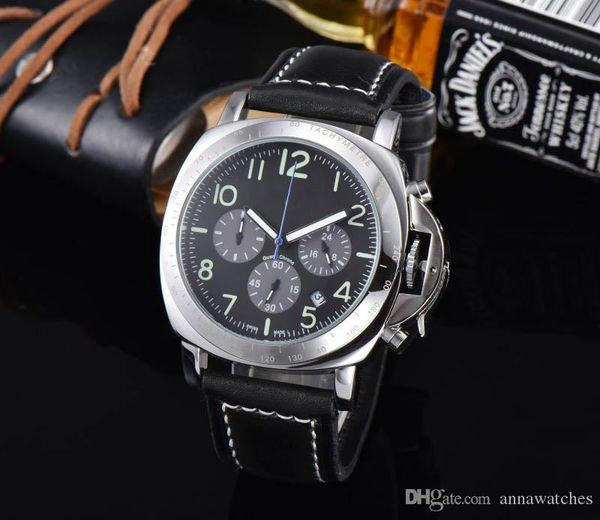 all dials work chronograph luxury men designer watches men watch tachymetre clock quartz movement watches leather strap military watch, Slivery;brown
all dials work chronograph luxury men designer watches men watch tachymetre clock quartz movement watches leather strap military watch, Slivery;brown