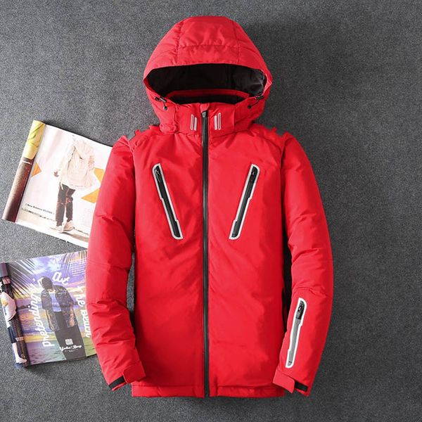new men hooded down jackets water resistant breathable windproof thickened winter outdoor outcoat, Blue;black
new men hooded down jackets water resistant breathable windproof thickened winter outdoor outcoat, Blue;black