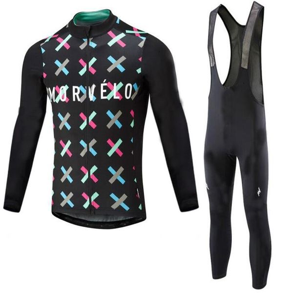 

2019 весна Pro Велоспорт Джерси набор Morvelo с длинным рукавом горный велосипед одежда носить Майо Ciclismo гоночный велосипед одежда Y020106