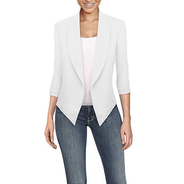 litthing 2019 ladies blazer long sleeve blaser women suit jacket female feminine blazer femme solid color women autumn, White;black
litthing 2019 ladies blazer long sleeve blaser women suit jacket female feminine blazer femme solid color women autumn, White;black