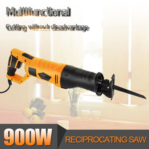 900W 90 Degree Adjustable Electric Reciprocating Saw Multifunction Rotating Handle Saber Hand Saw for Wood and Metal Cutting
900W 90 Degree Adjustable Electric Reciprocating Saw Multifunction Rotating Handle Saber Hand Saw for Wood and Metal Cutting