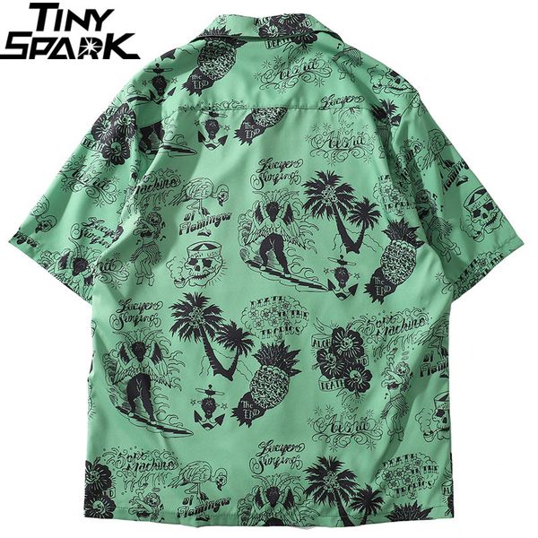 2019 hip hop shirt streetwear men hawaiian shirts graffiti skull tree harajuku summer beach shirt green short sleeve casual, White;black
2019 hip hop shirt streetwear men hawaiian shirts graffiti skull tree harajuku summer beach shirt green short sleeve casual, White;black