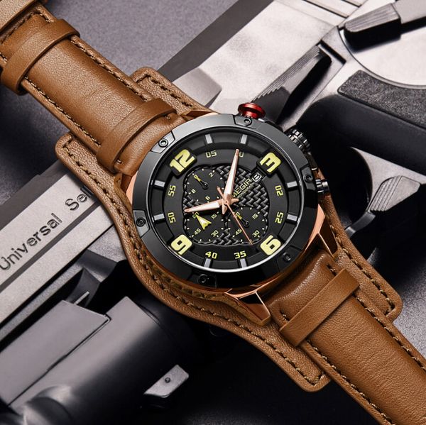 megir/men's watch calendar double belt quartz watch luminous, decorative, chronograph, calendar, hours and minutes sports watch, Slivery;brown
megir/men's watch calendar double belt quartz watch luminous, decorative, chronograph, calendar, hours and minutes sports watch, Slivery;brown