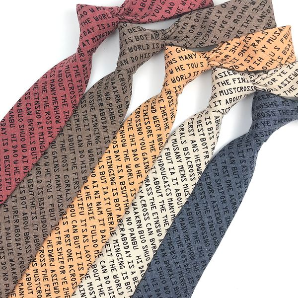 new arrival 100% cotton tie 7cm slim tie printed letters mens casual skinny ties necktie for men, Black;blue 
new arrival 100% cotton tie 7cm slim tie printed letters mens casual skinny ties necktie for men, Black;blue