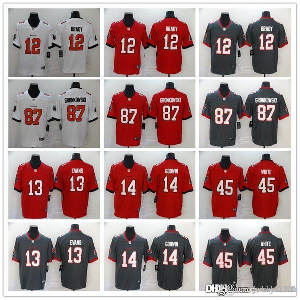 men women tampa bay buccaneers youth 12 tom brady 87 rob gronkowski 14 chris godwin 13 mike evans 45 devin white football jersey, Black;red
men women tampa bay buccaneers youth 12 tom brady 87 rob gronkowski 14 chris godwin 13 mike evans 45 devin white football jersey, Black;red