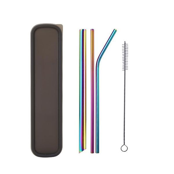 304 stainless steel pointy-end straw reusable metal drinking straws set with brush & bag for home party bar accessories
304 stainless steel pointy-end straw reusable metal drinking straws set with brush & bag for home party bar accessories