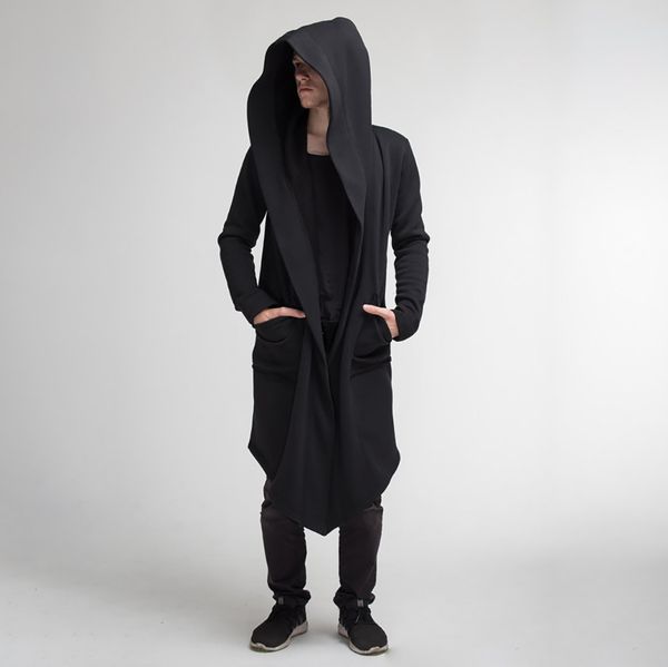 2019 casaco casual open stitch hooded long cloak cape coat men women solid pocket loose clock trench coat abrigo hombre, Tan;black
2019 casaco casual open stitch hooded long cloak cape coat men women solid pocket loose clock trench coat abrigo hombre, Tan;black