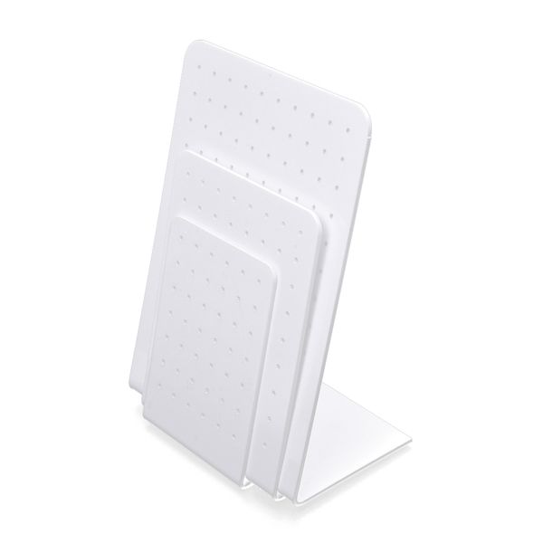 white plastic earrings ear studs jewelry holder display stand set 5.3+3.9+3.2, Pink;blue
white plastic earrings ear studs jewelry holder display stand set 5.3+3.9+3.2, Pink;blue