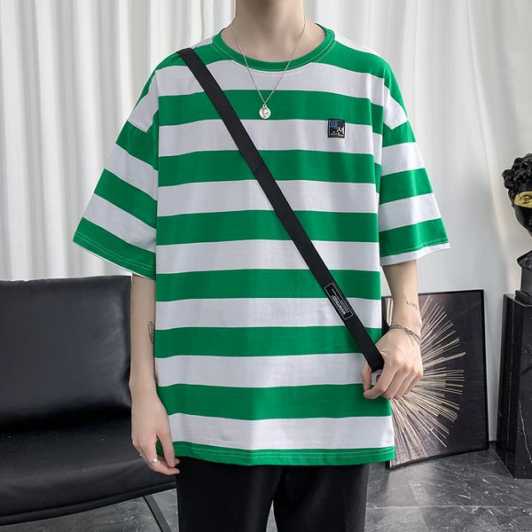 fashion 2020 designer original mens summer harajuku striped t shirt streetwear for men casual couple clothes women tees, White;black
fashion 2020 designer original mens summer harajuku striped t shirt streetwear for men casual couple clothes women tees, White;black