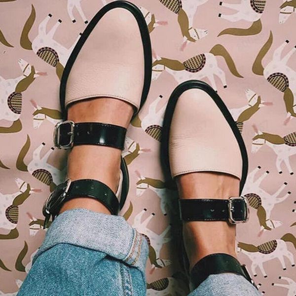 youyedian summer sandals women's pumps low-heeled ankle buckle strap casual single shoes roman sandals sandalias mujer 2020, Black
youyedian summer sandals women's pumps low-heeled ankle buckle strap casual single shoes roman sandals sandalias mujer 2020, Black