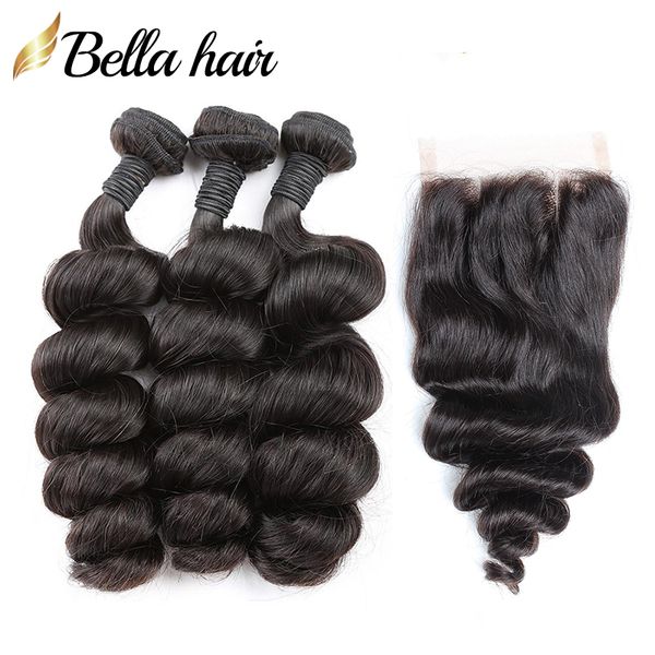 brazilian hair lace closure with bundles remy human hair weft with closure loose wave 3pc1pc natural color 826 inch bellahair, Black
brazilian hair lace closure with bundles remy human hair weft with closure loose wave 3pc1pc natural color 826 inch bellahair, Black