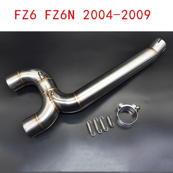 motorcycle full exhaust system middle pipe link connect motorcycle accessories for fz6 fz6n 2004 - 2009
motorcycle full exhaust system middle pipe link connect motorcycle accessories for fz6 fz6n 2004 - 2009