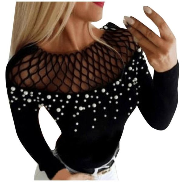 женская мода блузы mesh pearl топы sexy выдалбливают тонкий o-образным вырезом с длинным рукавом весна дамы топы и блузки # yj2, White
женская мода блузы mesh pearl топы sexy выдалбливают тонкий o-образным вырезом с длинным рукавом весна дамы топы и блузки # yj2, White