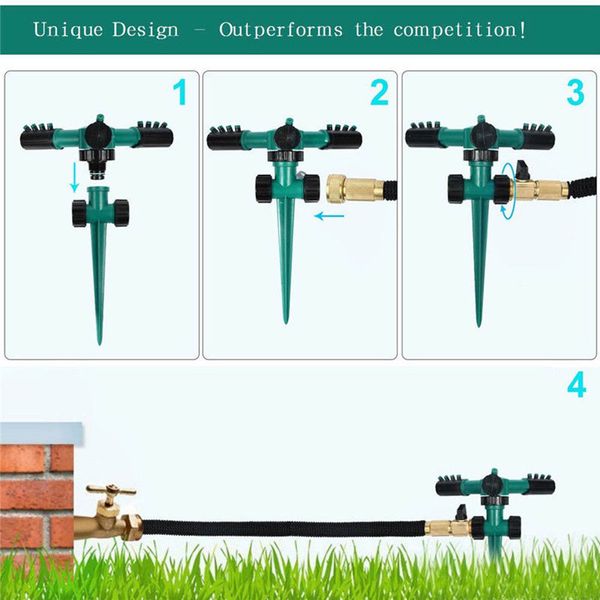 lawn sprinkler automatic 360 degree rotating watering irrigation system for garden hose
lawn sprinkler automatic 360 degree rotating watering irrigation system for garden hose