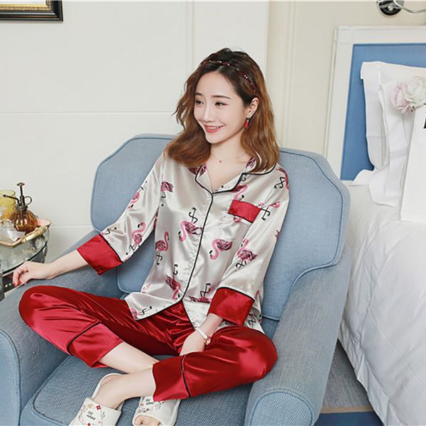 gogoni womens pajamas sets long sleeve 100% silk pajamas suit women autumn printing casual sleepwear long pyjamas for womenÂ, Black;red
gogoni womens pajamas sets long sleeve 100% silk pajamas suit women autumn printing casual sleepwear long pyjamas for womenÂ, Black;red
