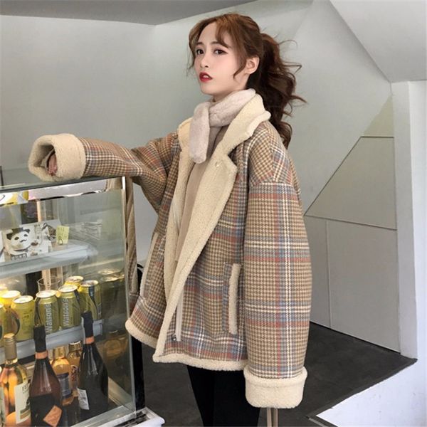 abrigos mujer invierno 2018 autumn winter korean fashion thicken plaid harajuku plus size woolen warm coat women clothing, Black
abrigos mujer invierno 2018 autumn winter korean fashion thicken plaid harajuku plus size woolen warm coat women clothing, Black
