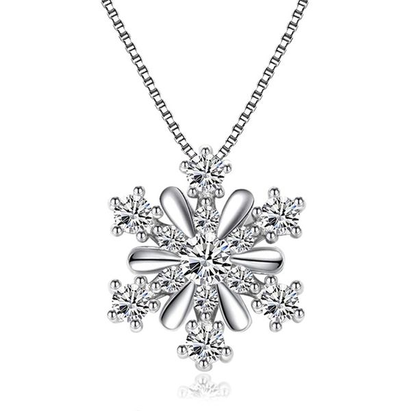 silver color jewelry zircon snowflake pendant neckace for women simple flower chain choker necklace collares
silver color jewelry zircon snowflake pendant neckace for women simple flower chain choker necklace collares