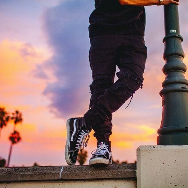 selling spring cat knife cut with holes elasticity high street men's casual pants men's skinny pants popular brand, Black;red
selling spring cat knife cut with holes elasticity high street men's casual pants men's skinny pants popular brand, Black;red