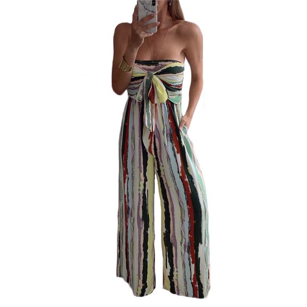 strapless tie dye jumpsuit womens striped romper ladies summer casual sleeveless bandage wide leg beach wear clothes, Black;white
strapless tie dye jumpsuit womens striped romper ladies summer casual sleeveless bandage wide leg beach wear clothes, Black;white
