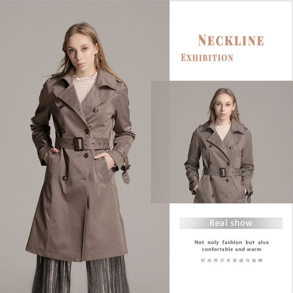 women's trench coats vintage slim windbreaker warme instagram fashion streetwear vogue elegant women clothing 2021, Tan;black
women's trench coats vintage slim windbreaker warme instagram fashion streetwear vogue elegant women clothing 2021, Tan;black