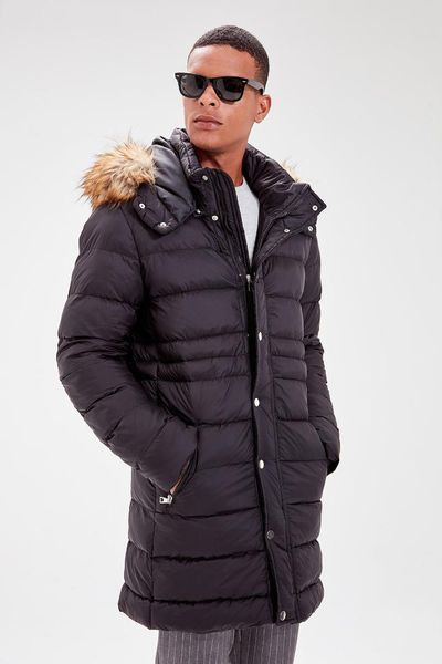 trendyol black new men 's hooded front zipper snaps pockets coats tmnaw20mo0003, Black;brown
trendyol black new men 's hooded front zipper snaps pockets coats tmnaw20mo0003, Black;brown