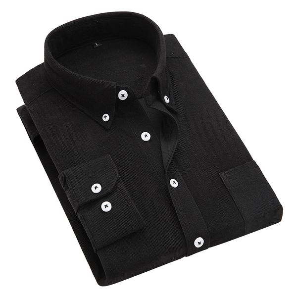 2020 spring men's corduroy solid color shirt, men's long sleeve korean slim shirt, fashion large size business shirt s-5xl, White;black
2020 spring men's corduroy solid color shirt, men's long sleeve korean slim shirt, fashion large size business shirt s-5xl, White;black