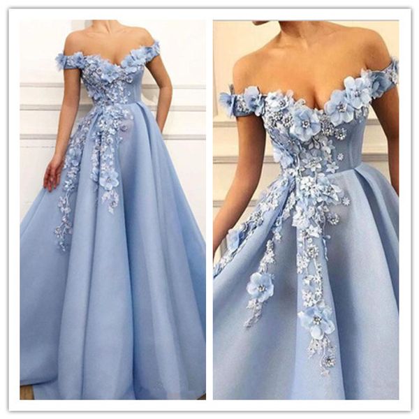 gorgeous baby blue prom dresses a line off shoulder full length long formal evening dresses with beaded flowers plus size arabic vestido de, Black
gorgeous baby blue prom dresses a line off shoulder full length long formal evening dresses with beaded flowers plus size arabic vestido de, Black