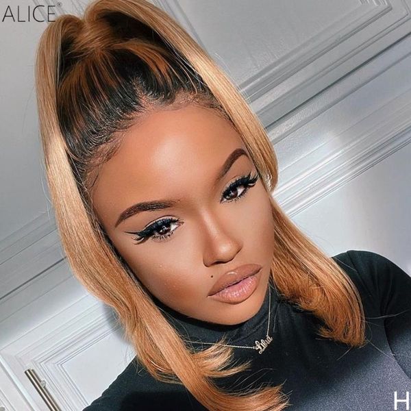 alice colored 360 bob lace front human hair wigs with baby hair 250 density medium ratio non-remy wig, Black;brown
alice colored 360 bob lace front human hair wigs with baby hair 250 density medium ratio non-remy wig, Black;brown