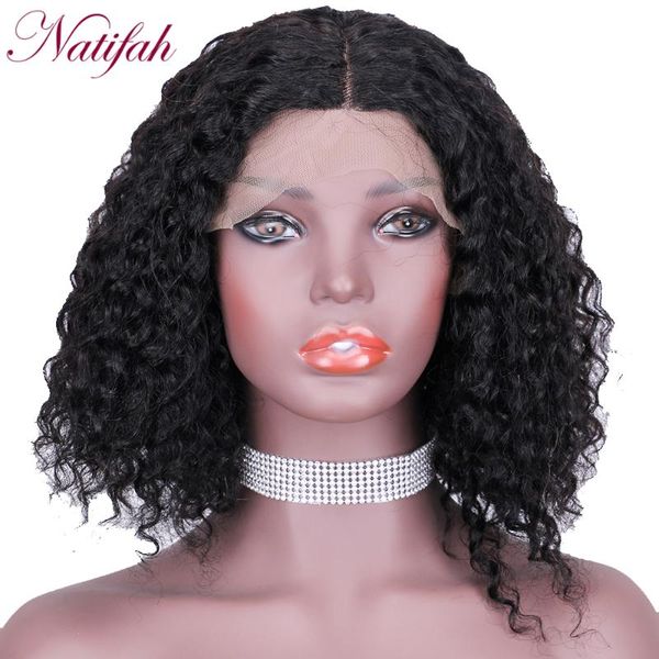 natifah 14inch kinky curly black wigs synthetic hair short lace wigs with pre plucked middle part for black woman
natifah 14inch kinky curly black wigs synthetic hair short lace wigs with pre plucked middle part for black woman