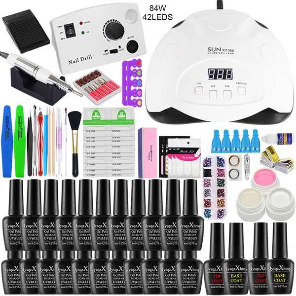 nail set 35000/18000rpm electric machine nail drill 84w/24w uv led lamp dryer18/10 pcs gel polish kit manicure tools set
nail set 35000/18000rpm electric machine nail drill 84w/24w uv led lamp dryer18/10 pcs gel polish kit manicure tools set