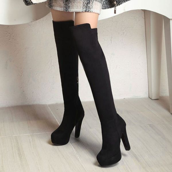 razamaza size 32-45 2020 ladies autumn/winter add fur shoes high heel women over the knee boots platform woman motorcycle boots, Black
razamaza size 32-45 2020 ladies autumn/winter add fur shoes high heel women over the knee boots platform woman motorcycle boots, Black