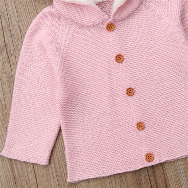 newborn toddler kids baby girls boys clothes knitted hooded solid button sweater long sleeve cotton cute outerwear one pieces, White
newborn toddler kids baby girls boys clothes knitted hooded solid button sweater long sleeve cotton cute outerwear one pieces, White