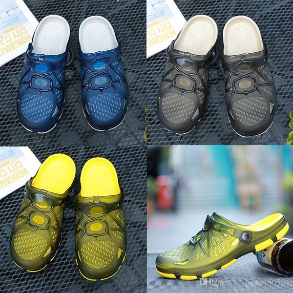 designer jelly slippers hole walk slippers casual beach sandals for men flip flops outdoor wading shoes bird's nest slippers qualit, Black
designer jelly slippers hole walk slippers casual beach sandals for men flip flops outdoor wading shoes bird's nest slippers qualit, Black