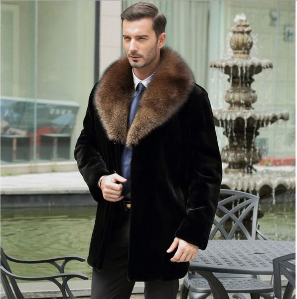 fashion business formal coat for men 2020 winter medium-long faux fur jackets turn-down collar plus size overcoat xl699, Black
fashion business formal coat for men 2020 winter medium-long faux fur jackets turn-down collar plus size overcoat xl699, Black