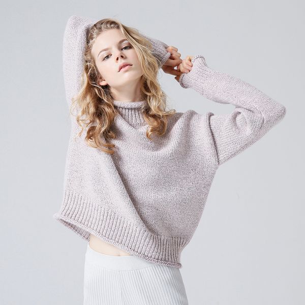 christmas sweater 2019 winter women jumper casual turtleneck solid color long sleeve knitted pullover sueter mujer new, White;black
christmas sweater 2019 winter women jumper casual turtleneck solid color long sleeve knitted pullover sueter mujer new, White;black