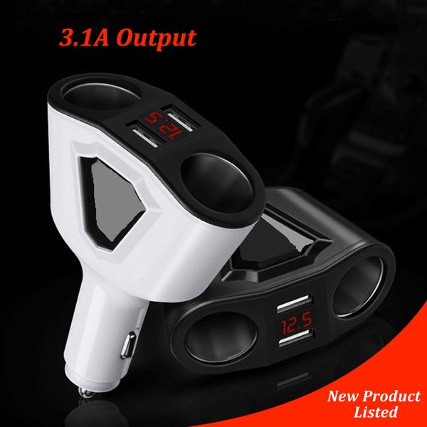 3.1a dual usb car cigarette lighter adapter sockets 3 in 1 car usb converter 120w power voltmeter display auto lighter splitter
3.1a dual usb car cigarette lighter adapter sockets 3 in 1 car usb converter 120w power voltmeter display auto lighter splitter