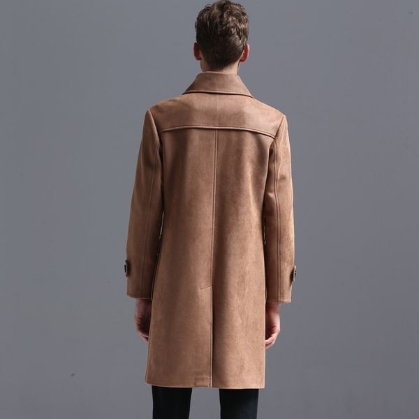 vintage men long coat lapel collar faux suede leather mantel herren gothic overcoat straight trench plus size sobretudo, Tan;black
vintage men long coat lapel collar faux suede leather mantel herren gothic overcoat straight trench plus size sobretudo, Tan;black