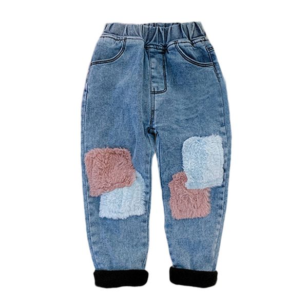 kids winter jeans splicing plush denim pants trousers for girls clothes thicken toddler girls jeans fashion pants, Blue
kids winter jeans splicing plush denim pants trousers for girls clothes thicken toddler girls jeans fashion pants, Blue